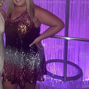 Shein Plus Size Sequin Dress